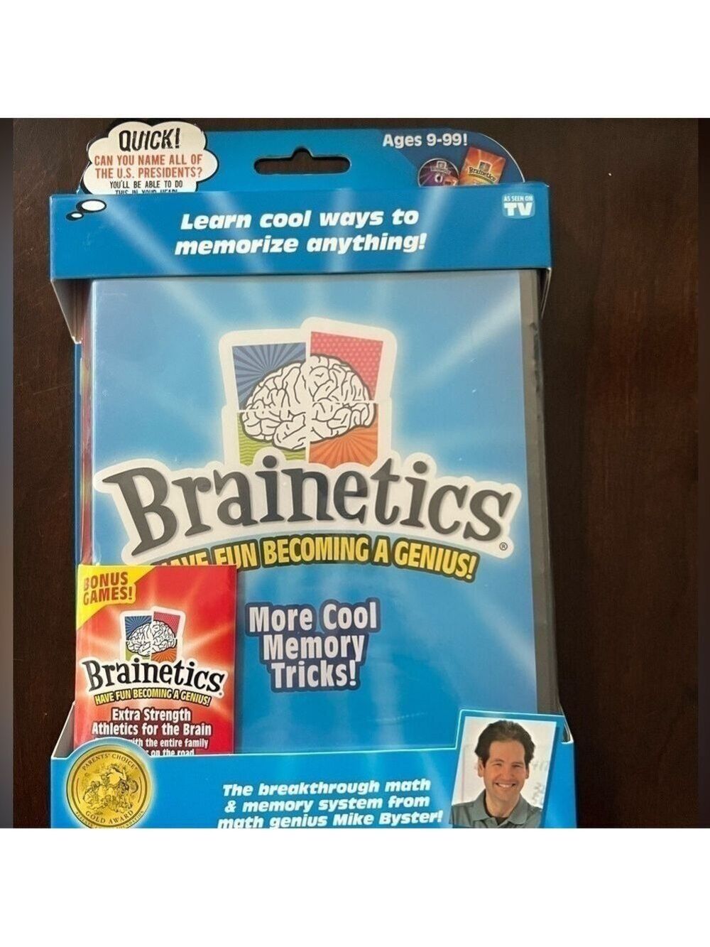 New Sealed Brainetics DVD.  Memorization games and easy instructions.